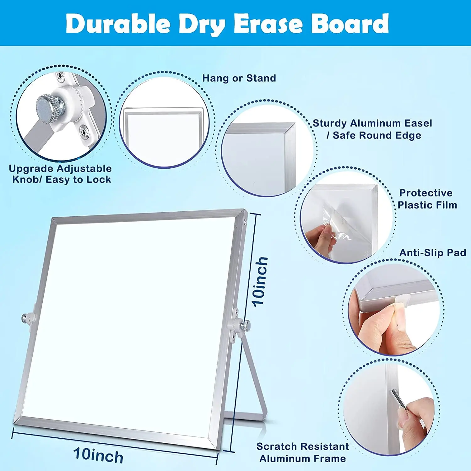 Magnetic Desktop Dry Erase Double Side Magnetic White Board