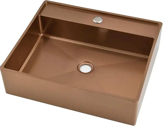 Doirteal Rose Gold Bathroom Vessel Sink