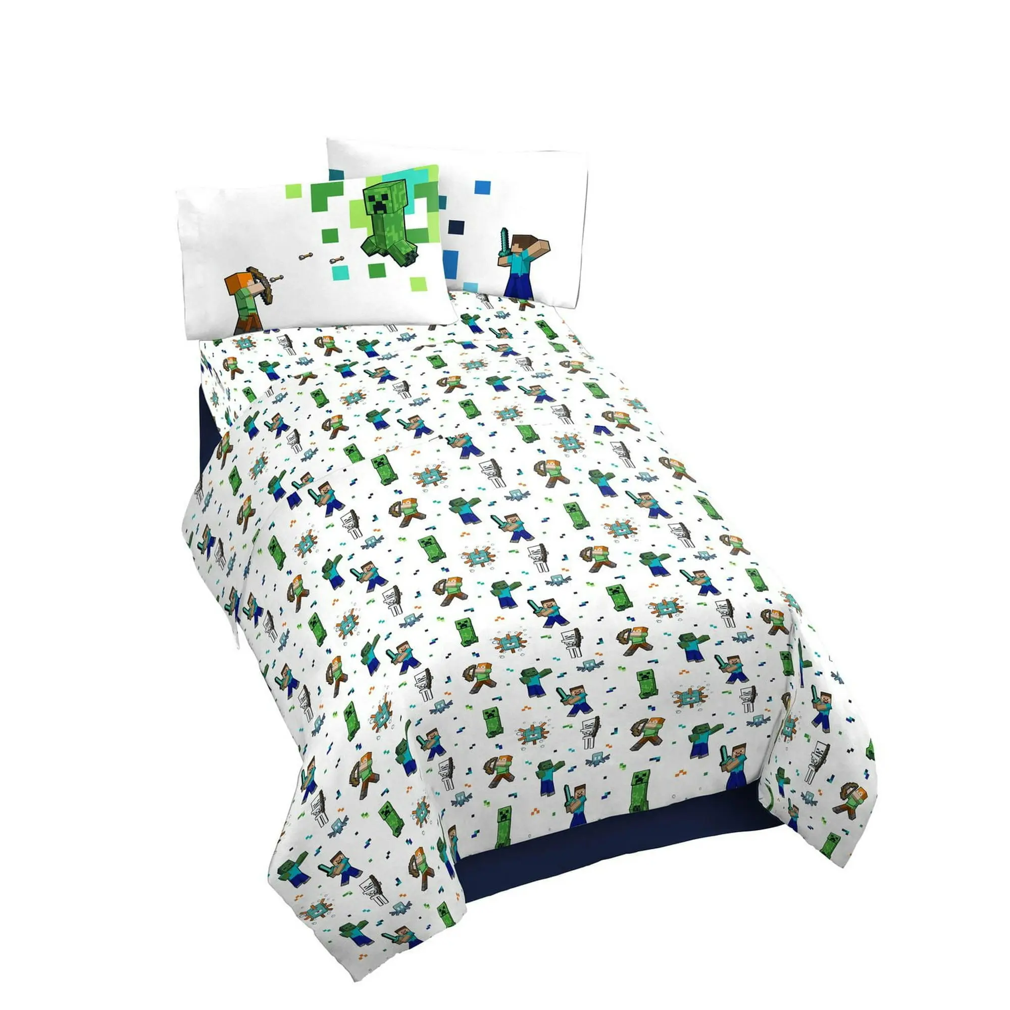 Full/Double Microfiber Minecraft Sheet Set