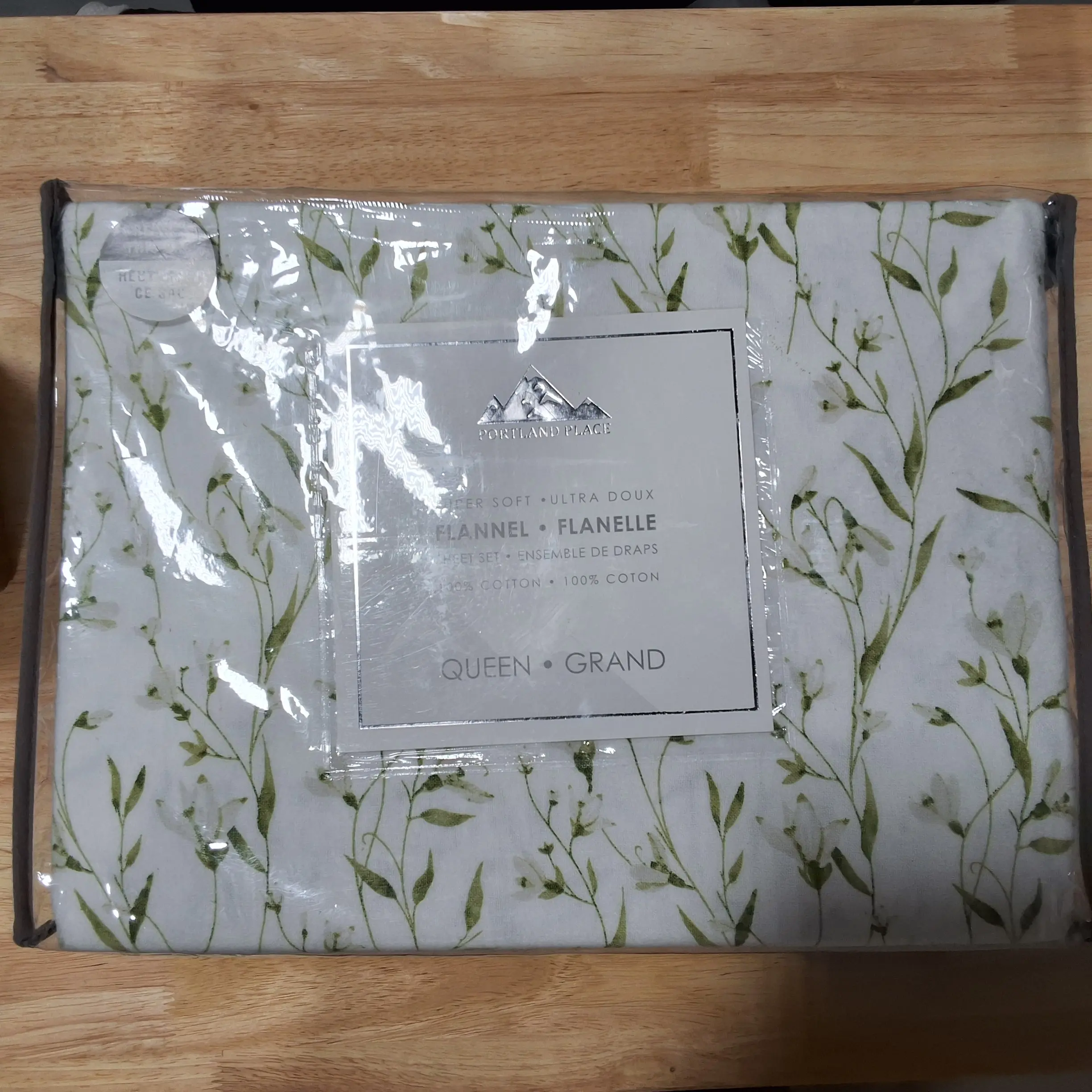 Portland Place Cotton Flannel Queen Sheet Set