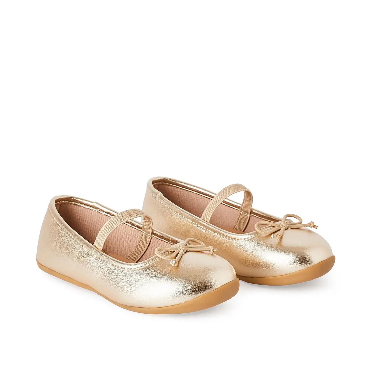George Toddler Girls' Polly Flats GOLD SIZE 8