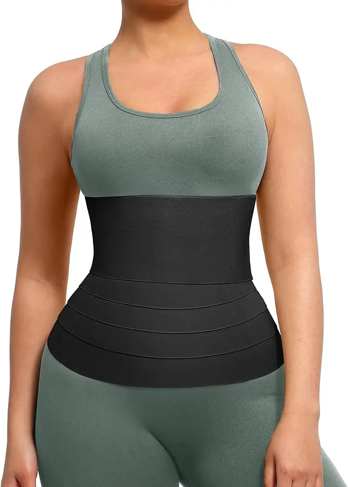 FeelinGirl Waist Trainer for Women Black (One Size)