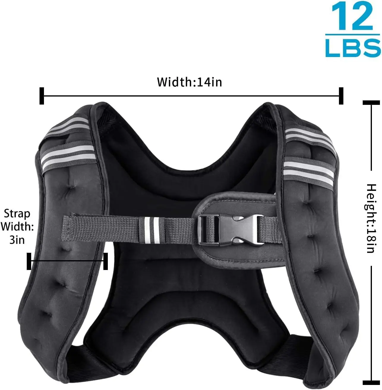 12 Pounds Weighted Vest - Henkelion