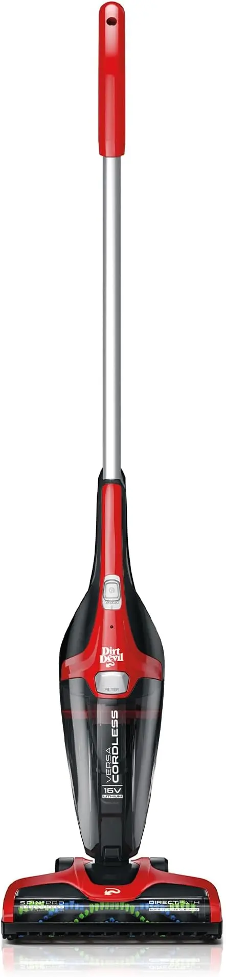 Dirt Devil BD22025 Versa Cordless 3-in-1 Stick Vacuum, Red