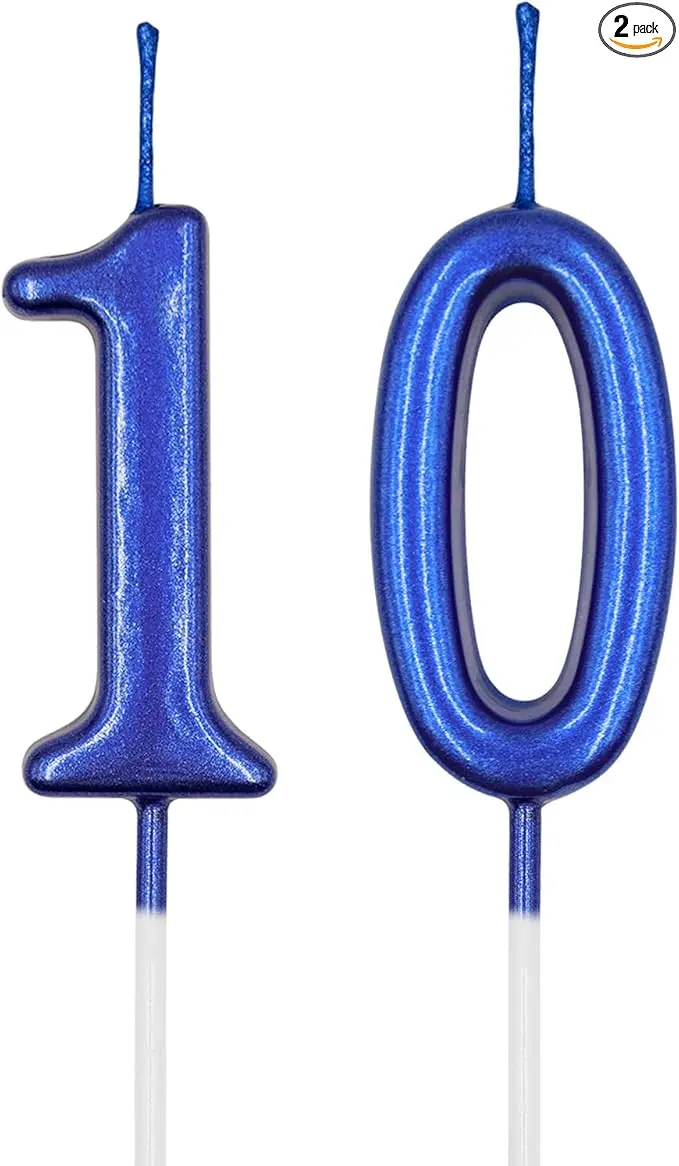 10th Birthday Candles