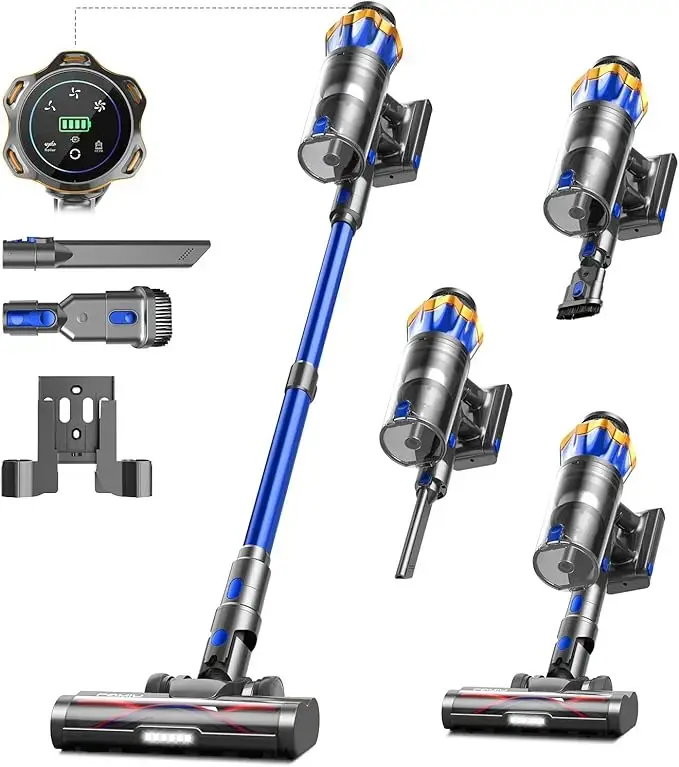 CAMIY Cordless Vacuum Cleaner, 48Kpa 580W