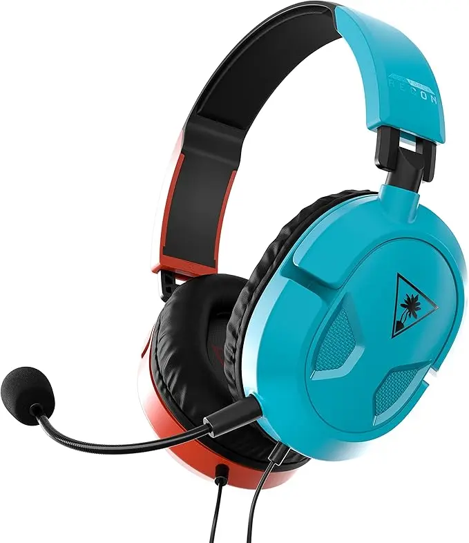 Turtle Beach Recon 50 Gaming Headset, Red and Blue