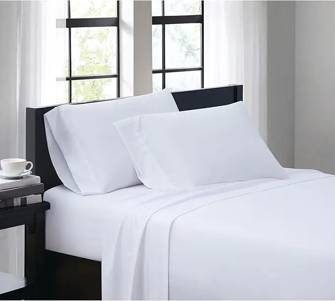 TRULY SOFT Everyday Sheet Set White Polyester 4-Piece Queen Sheet Set