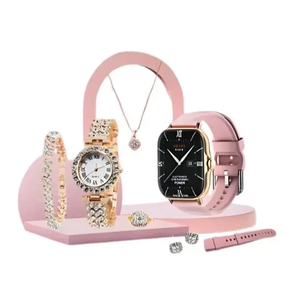 Gazezon A58 Plus Smart Watch & Jewellery Set