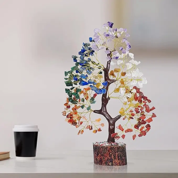 YATSKIA Crystal Healing Tree for Positive Energy