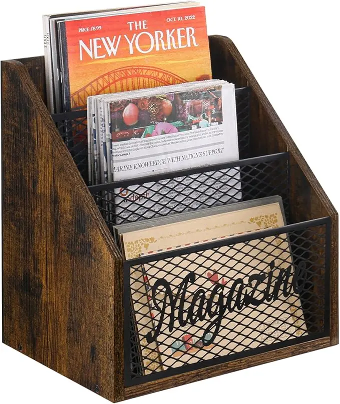 YINMIT Magazine Holder - 3 Tiers