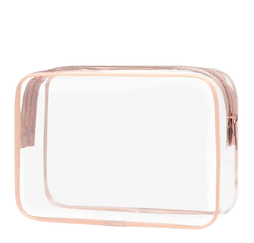 PACKISM Clear Makeup Bag - Rose Pink
