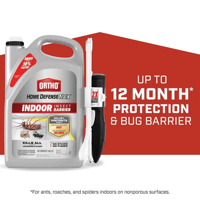 Ortho® Home Defense® Max Indoor Insect Barrier with Extended Reach Comfort Wand®