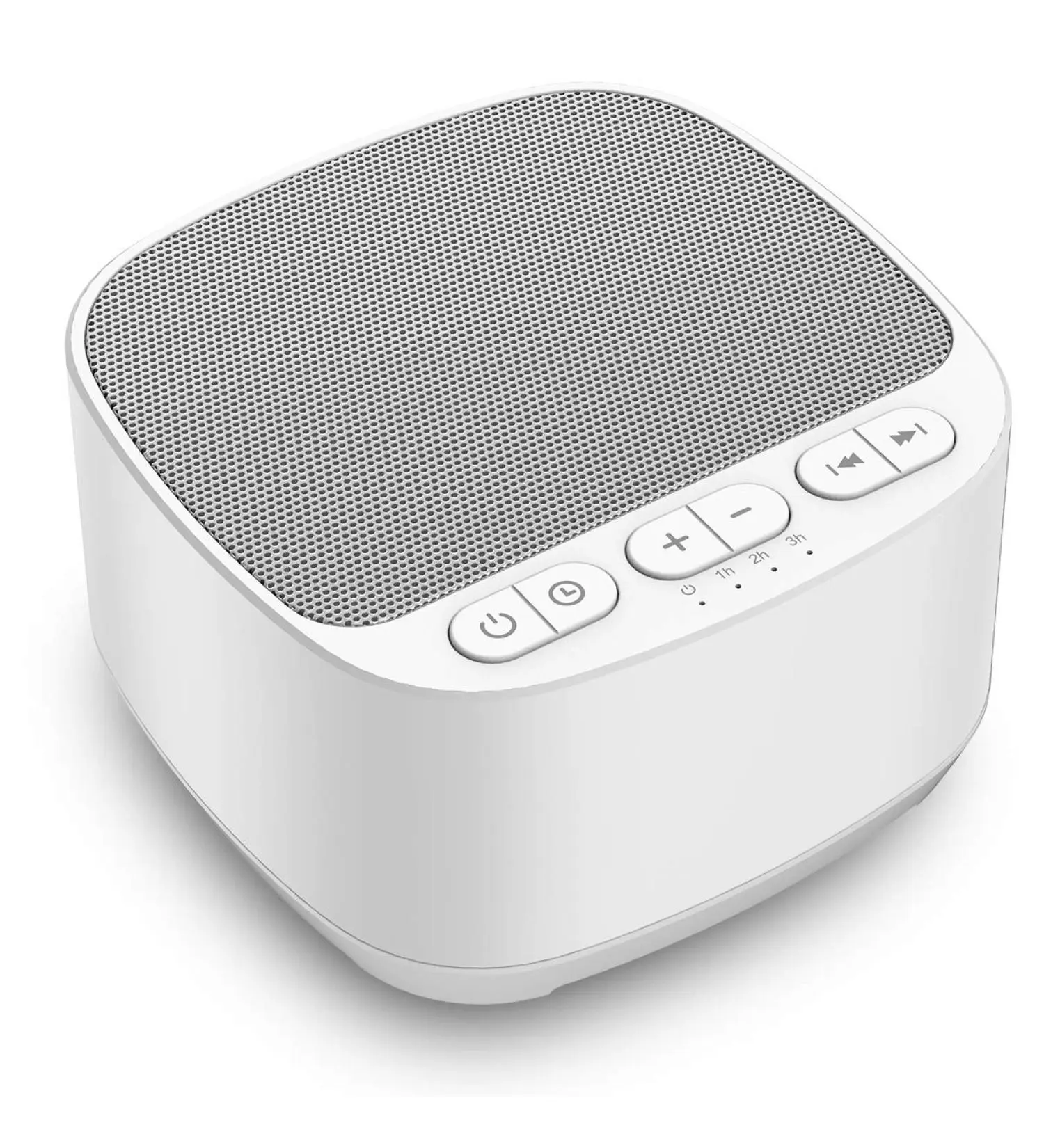 Magicteam Sleep Sound White Noise Machine with 40 Natural Soothing Sounds and Memory Function 32 Levels of Volume and Sleep Timer Sound Therapy for Baby Kids Adults (White)