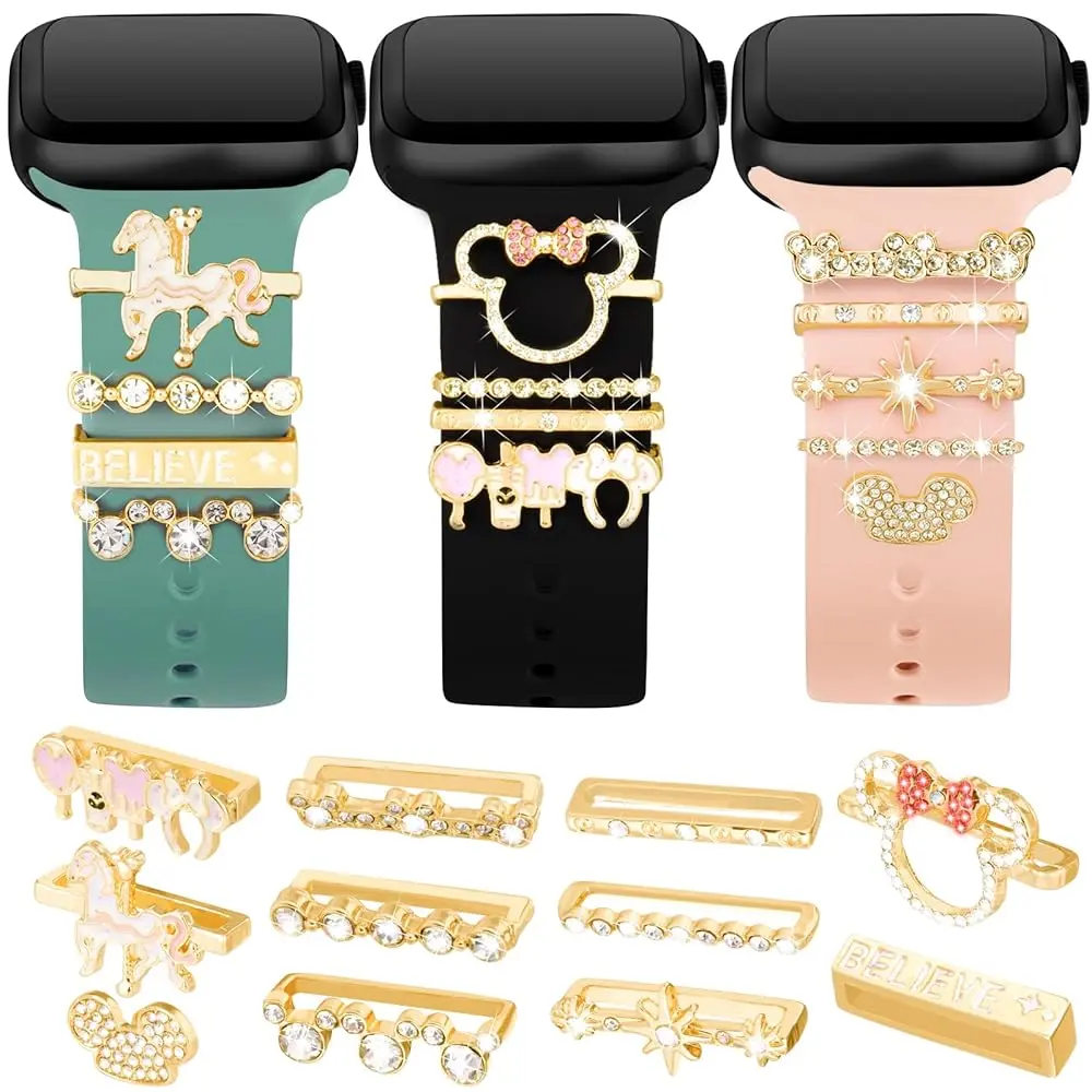 Orehymbe 11 Pieces Watch Band Charms, Upgrade Your Watch Strap