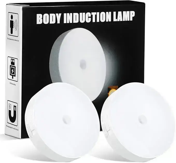 Glooglitter 2 Pcs Magnetic Motion Sensor Light