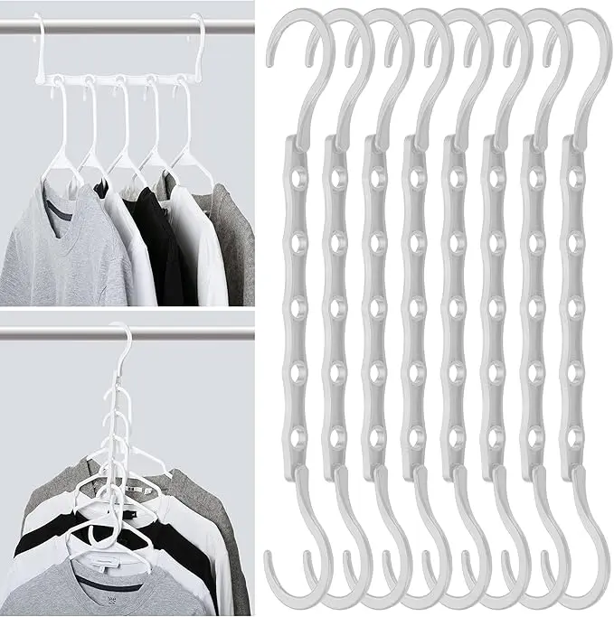 Mr. Pen- Space Saving Hangers, 8 Pack, White