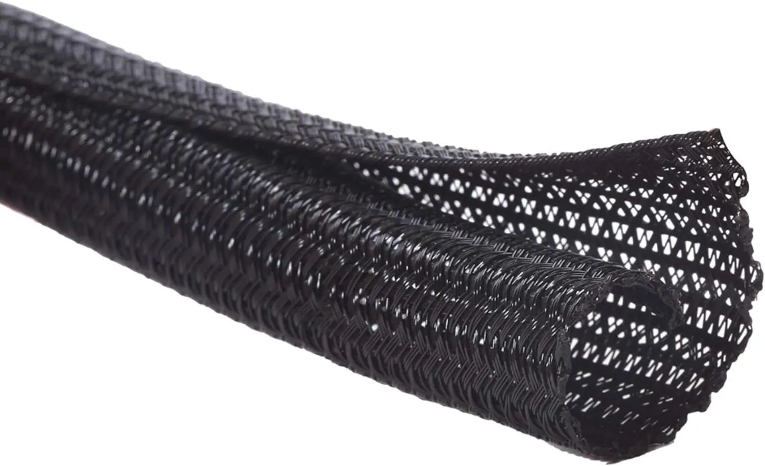 Alex Tech 10ft - 1/2 inch Cord Protector Wire Loom Tubing Cable Sleeve – Protect Cat From Chewing Cords - Black