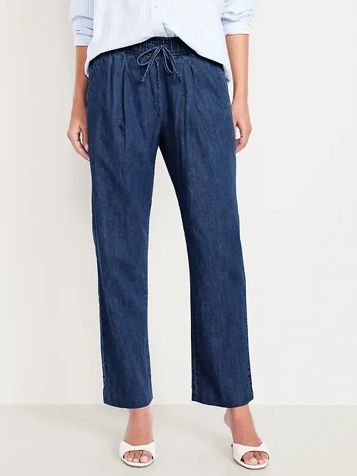 OLD NAVY High-Waisted Billie Straight Ankle Trouser (M)