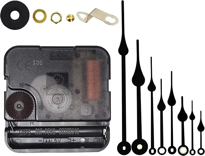 TIKROUND Include Hands Quartz DIY 12888 Wall Clock Movement Mechanism Battery Operated