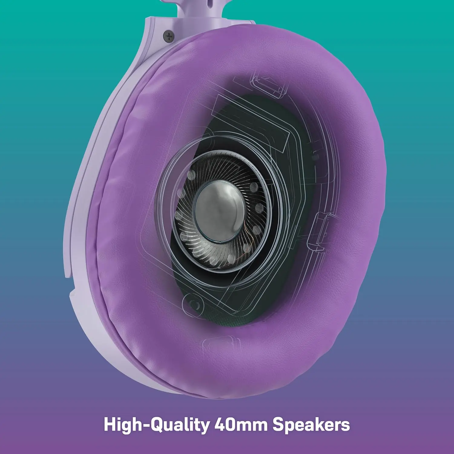 Turtle Beach Recon 70 Lavender Wired Multiplatform Gaming Headset for PS5, PS4, Xbox Series X or S, Xbox One and Mobile with 3.5mm Wired Connection, Flip-to-Mute Mic, 40mm Speakers - Lavender