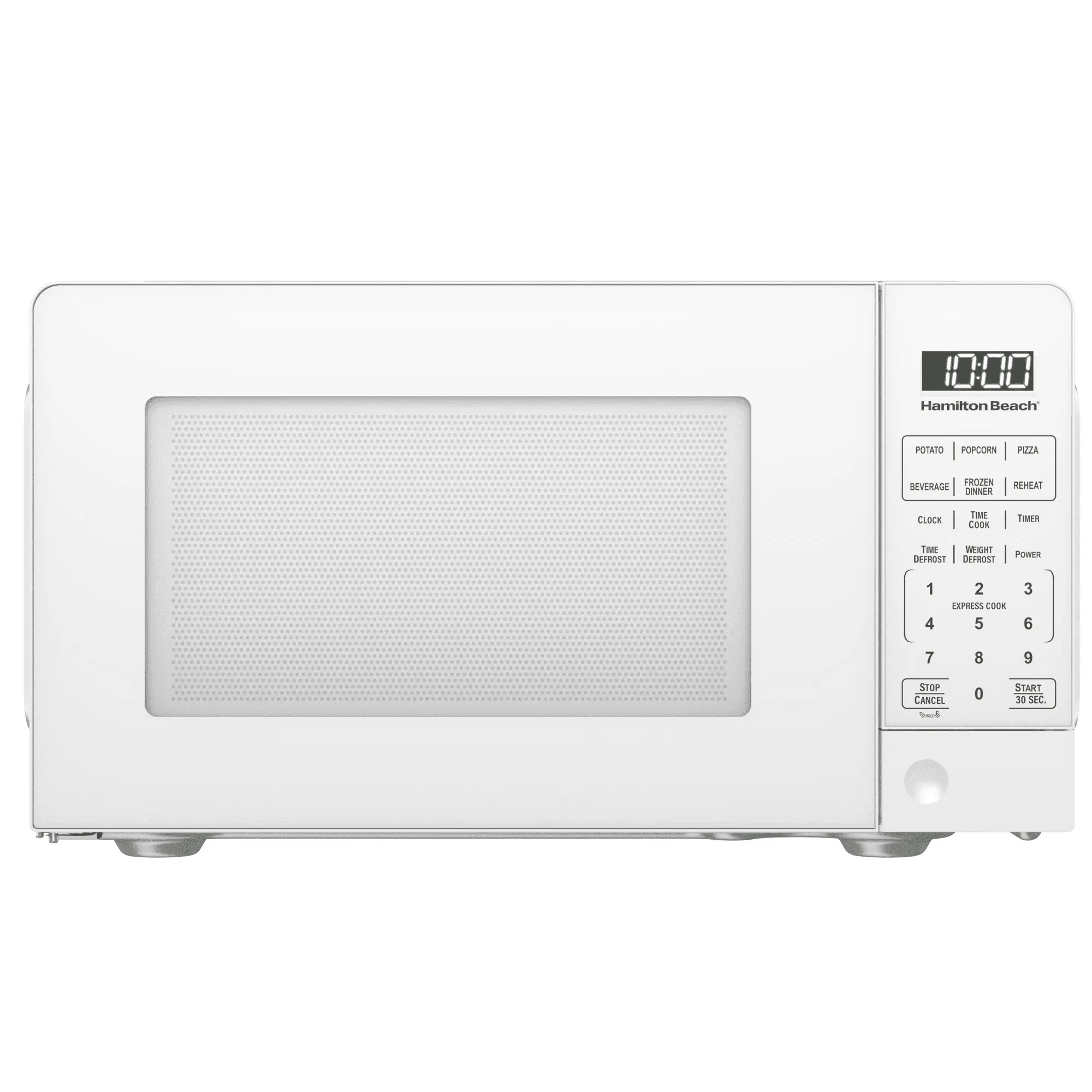 Hamilton Beach 0.7 cu ft 700W Compact Size Microwave, White