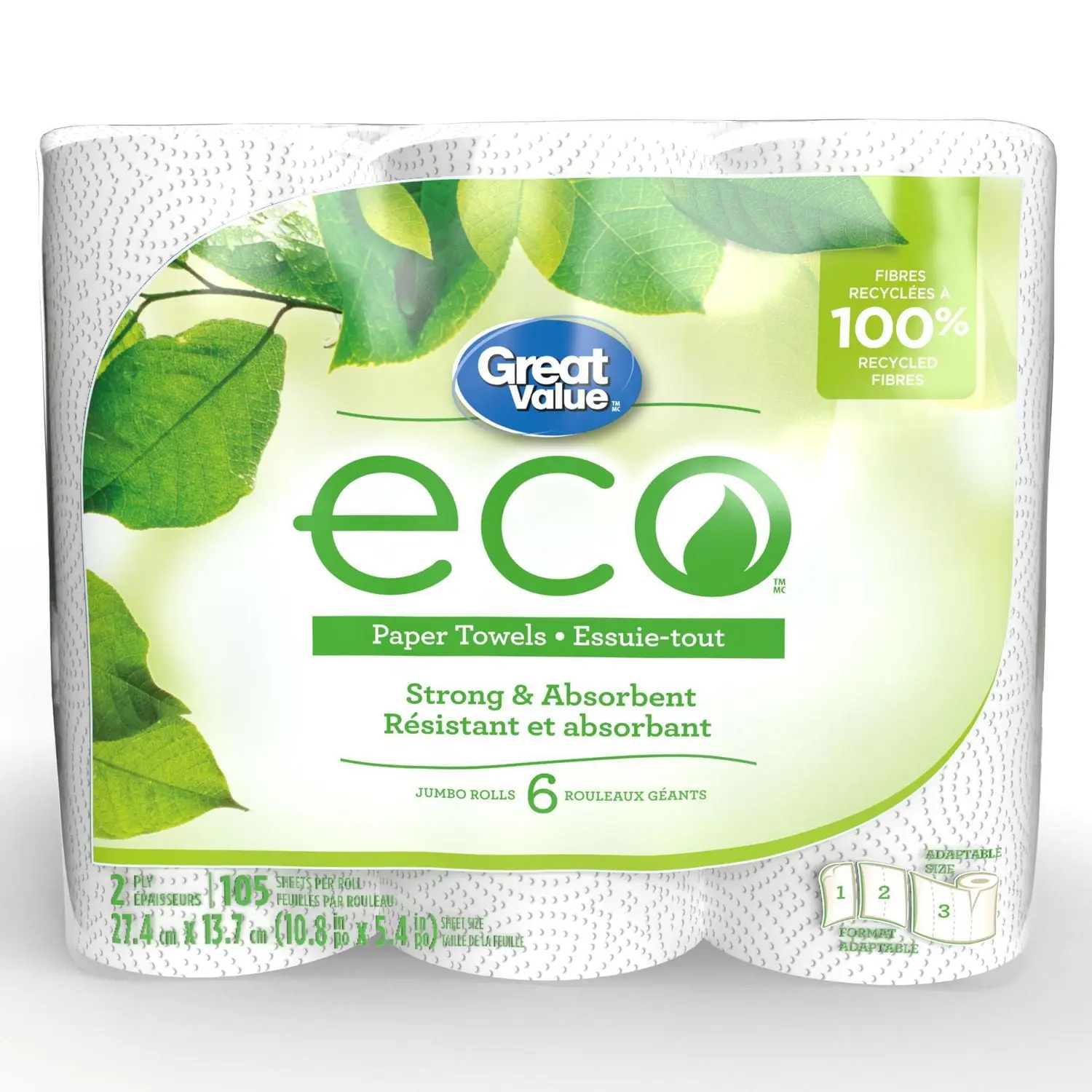 Paper Towels 6 Triple Rolls=18 Regular Rolls Pick-a-Size Please see details
