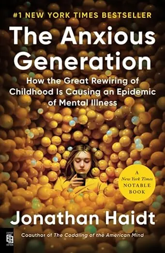 The anxious generation by Jonathan Haidt Paperback Book
