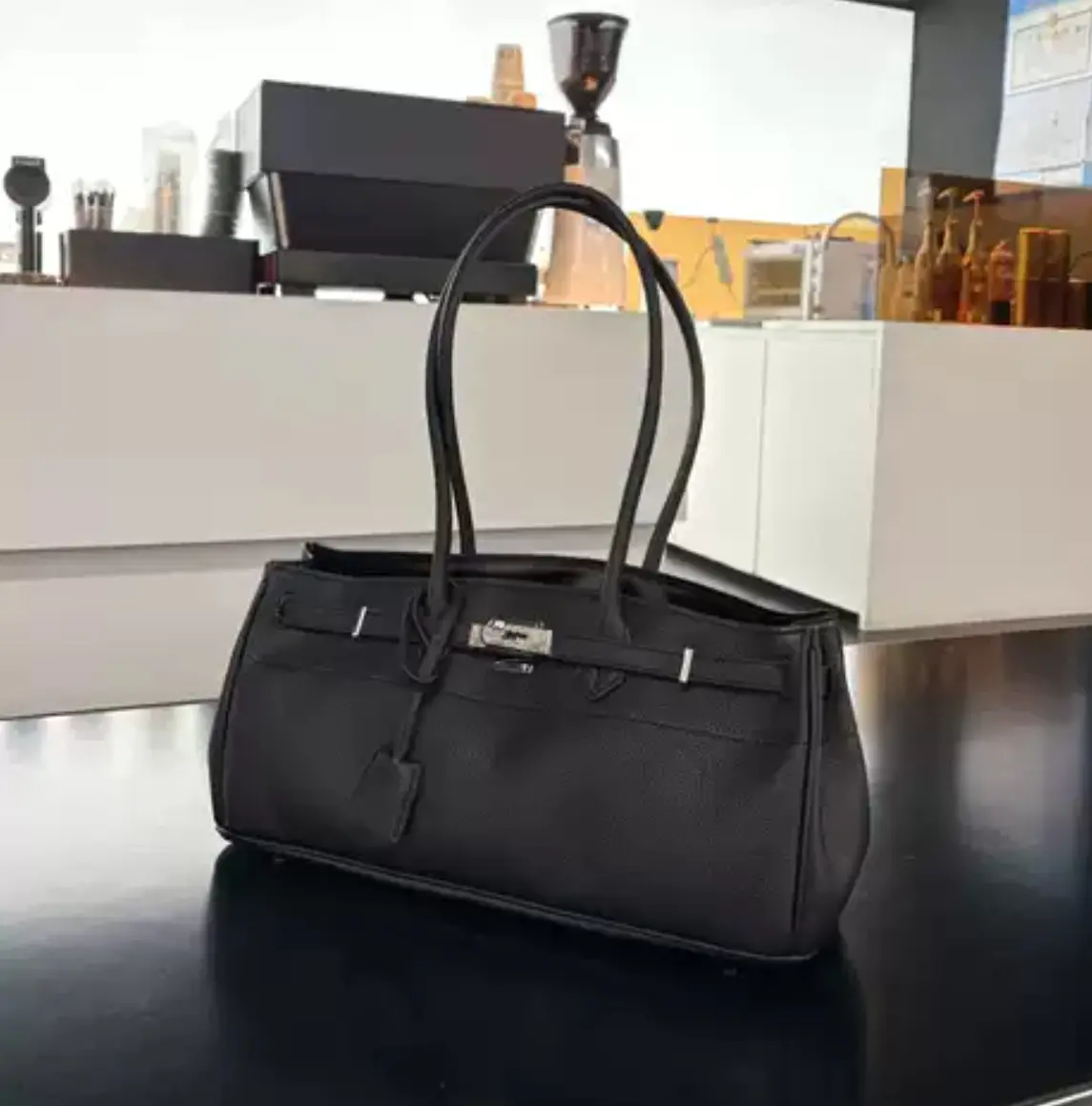 REPLICA OF Hermes Kelly Black Purse