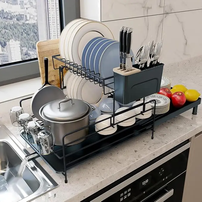 Trusthere Expandable Dish Drying Rack *Missing Utensil Holder