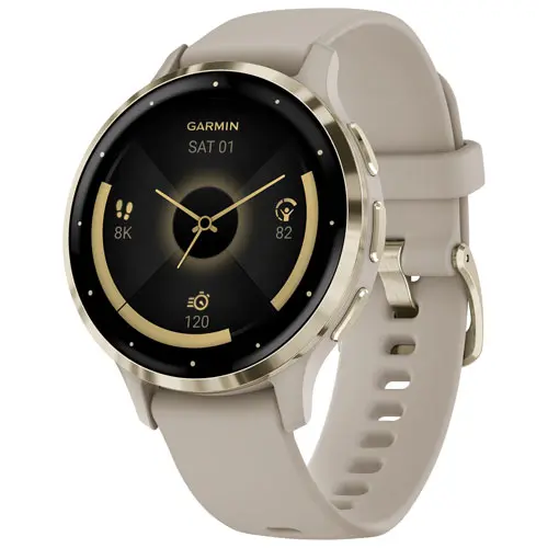Garmin Venu 3S, GPS Smartwatch, AMOLED Display, Advanced Health and Fitness Features, Up to 10 Days of Battery, French Gray