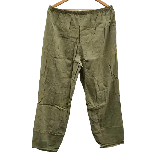 Olive Green Women's Elastic Pants (XL)