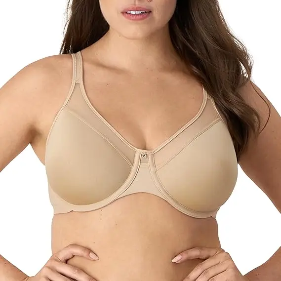 Bali Women's One Smooth U Ultra Light Illusion Neckline Underwire Bra, size 40DD