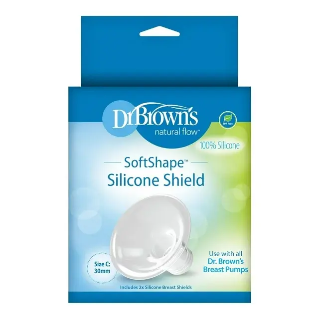 Dr. Brown's Softshape Silicone Shields, Flanges for Manual and Electric Breast Pumps, BPA Free, Size A, 21mm