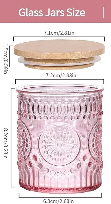 Darjen Candle Jar With Bamboo Lid