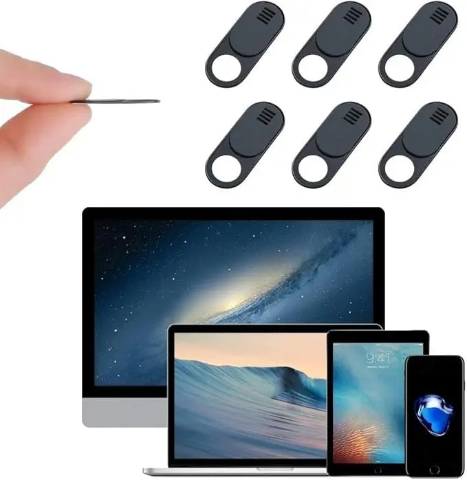 Webcam Cover, Camera Cover Slide, 6 Pack Ultra Thin Laptop Camera Cover Slide