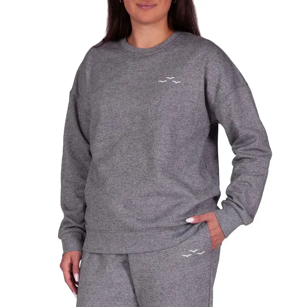 LAZYPANTS Premium luxe sueded double knit crewneck sweatshirt in Grey (M/M)