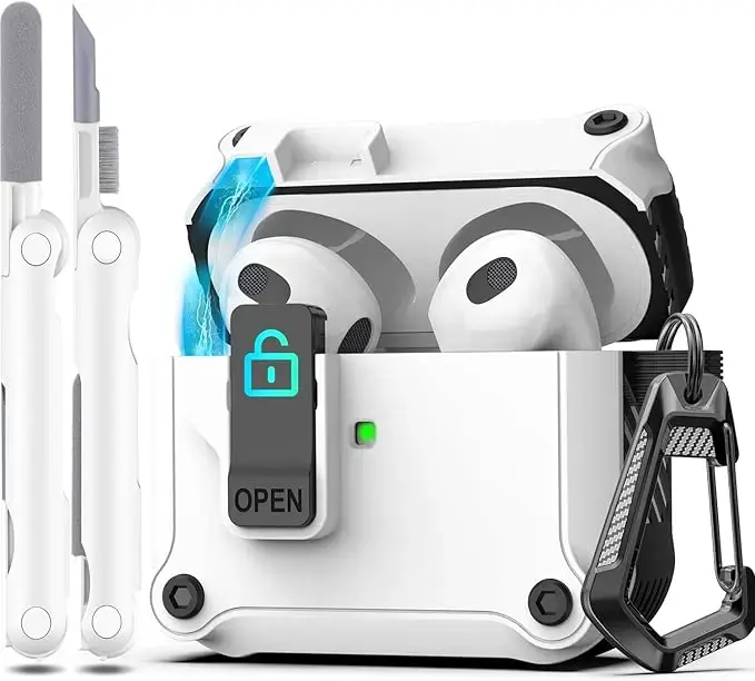 RFUNGUANGO for AirPods 3rd Generation 2021 Charging Case Cover