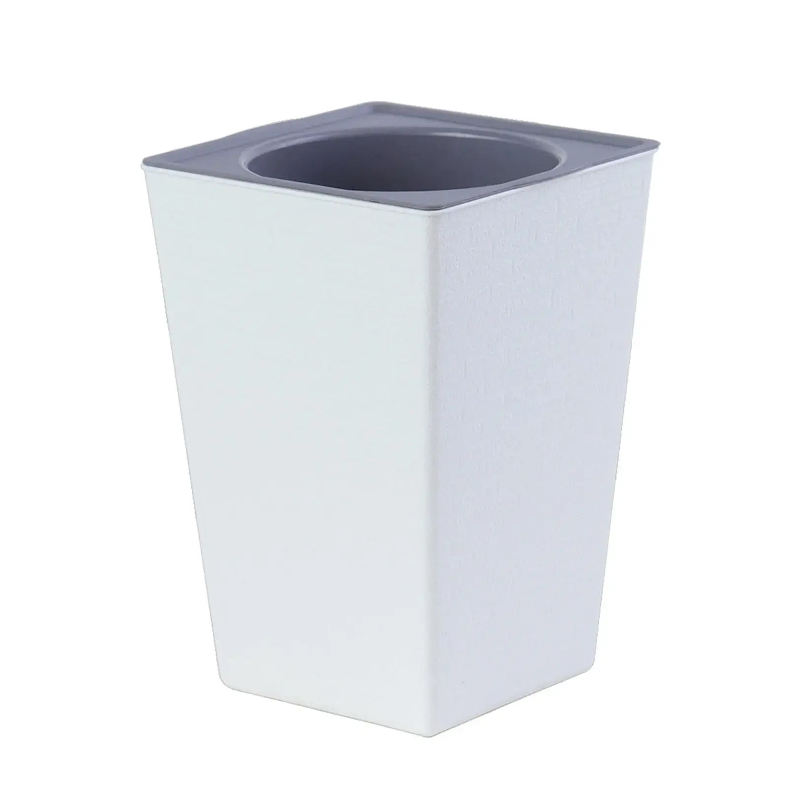Lightweight White Planter for Indoor Outdoor - Modern Self Watering Pot with Drain Holes