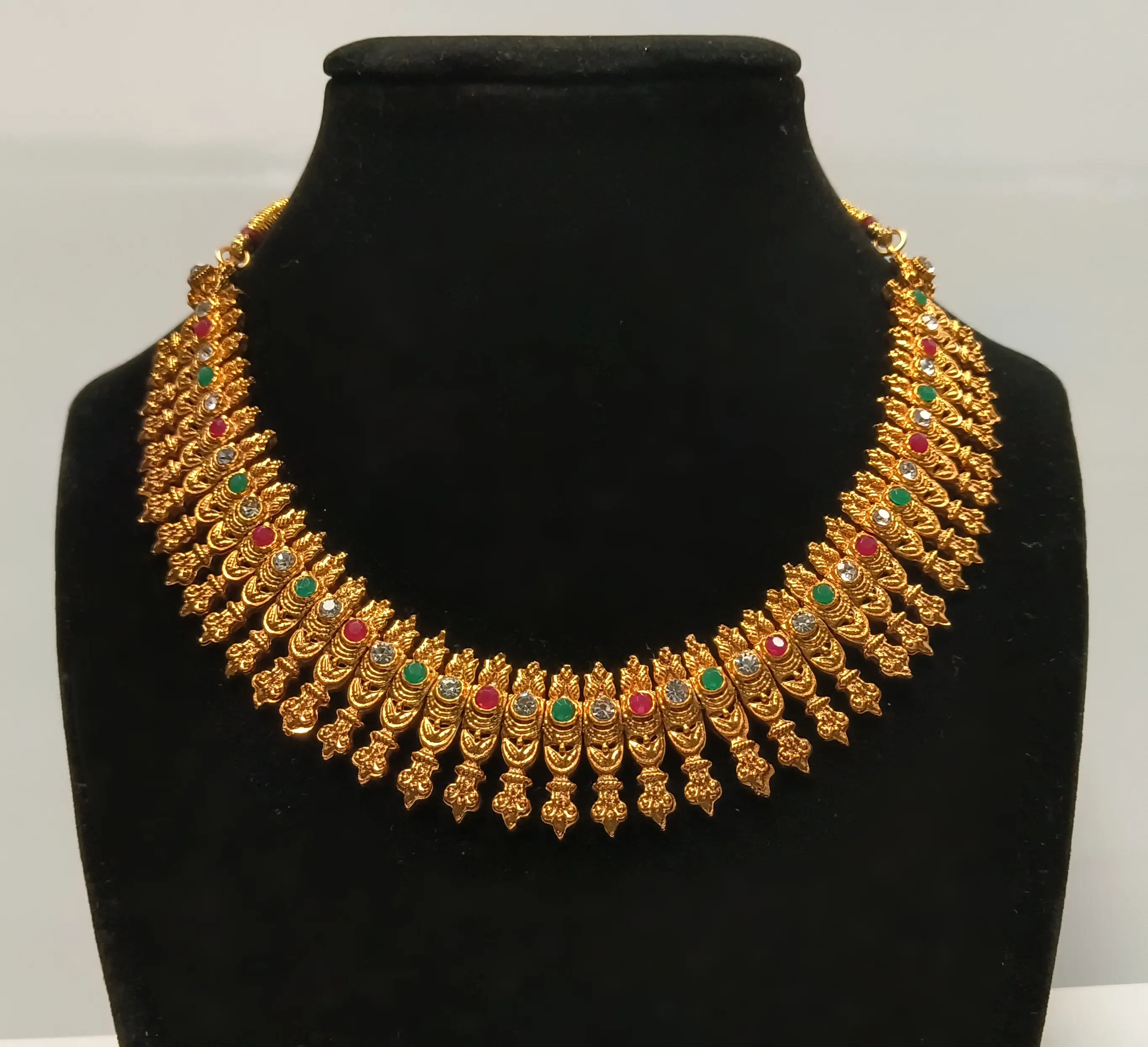 Festive Gold Plated Adjustable Necklace