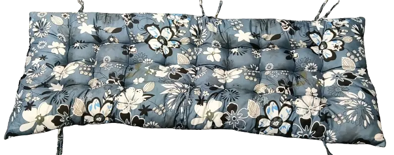 Blue Floral Bench Cushion (45"x20")