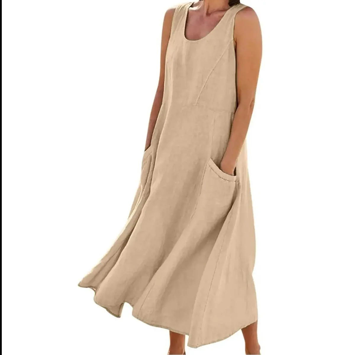 CHOK Casual Tan Dress (XXL)