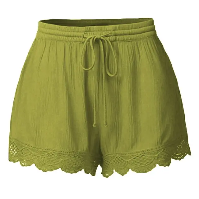 Women's Elastic Waist Beach/Lounge Shorts (M/M)