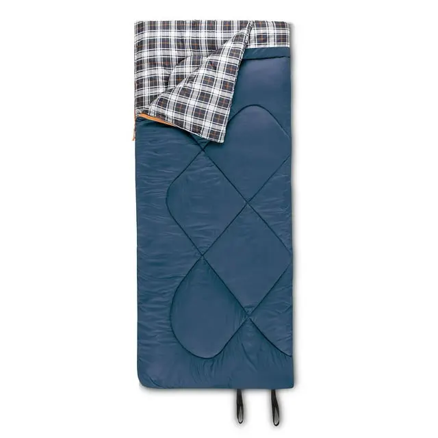 Ozark Trail 5C Sleeping Bag, 75"(L) x33" (W), Temp Rating +41℉/+5℃, Polyester Fabric, Blue