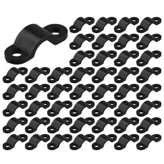 70Pcs Mounted Arched Cable Clamp Clip Tie 21 x 7mm for 3mm Wire