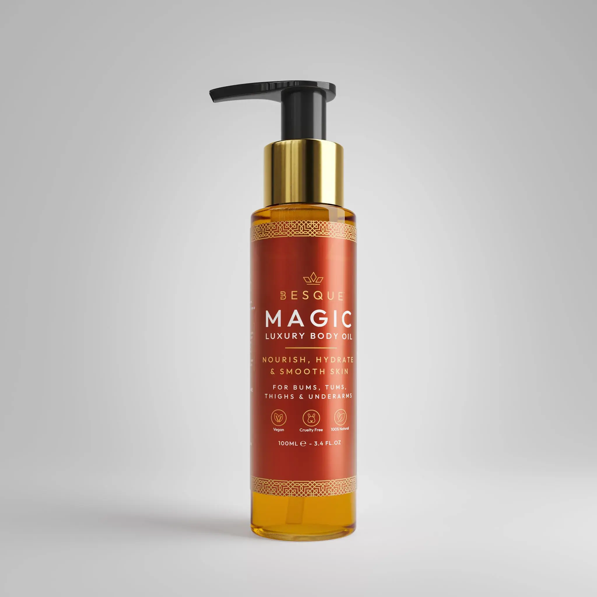 BESQUE MAGIC Luxury Body Oil - Plumps, tightens, firms and hydrates skin