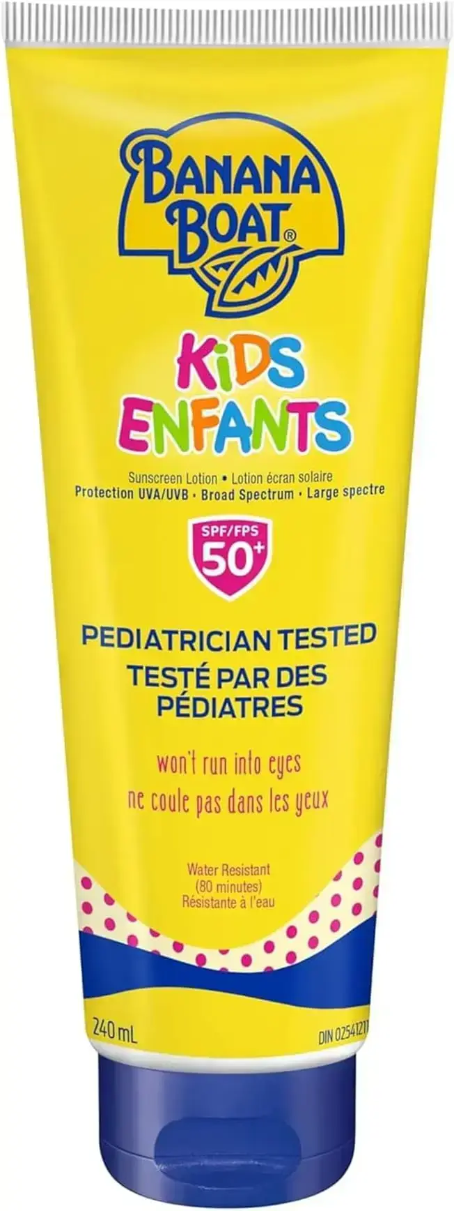 Banana Boat Kids Tear Free Sunscreen Lotion, Broad Spectrum, SPF 60, 240mL