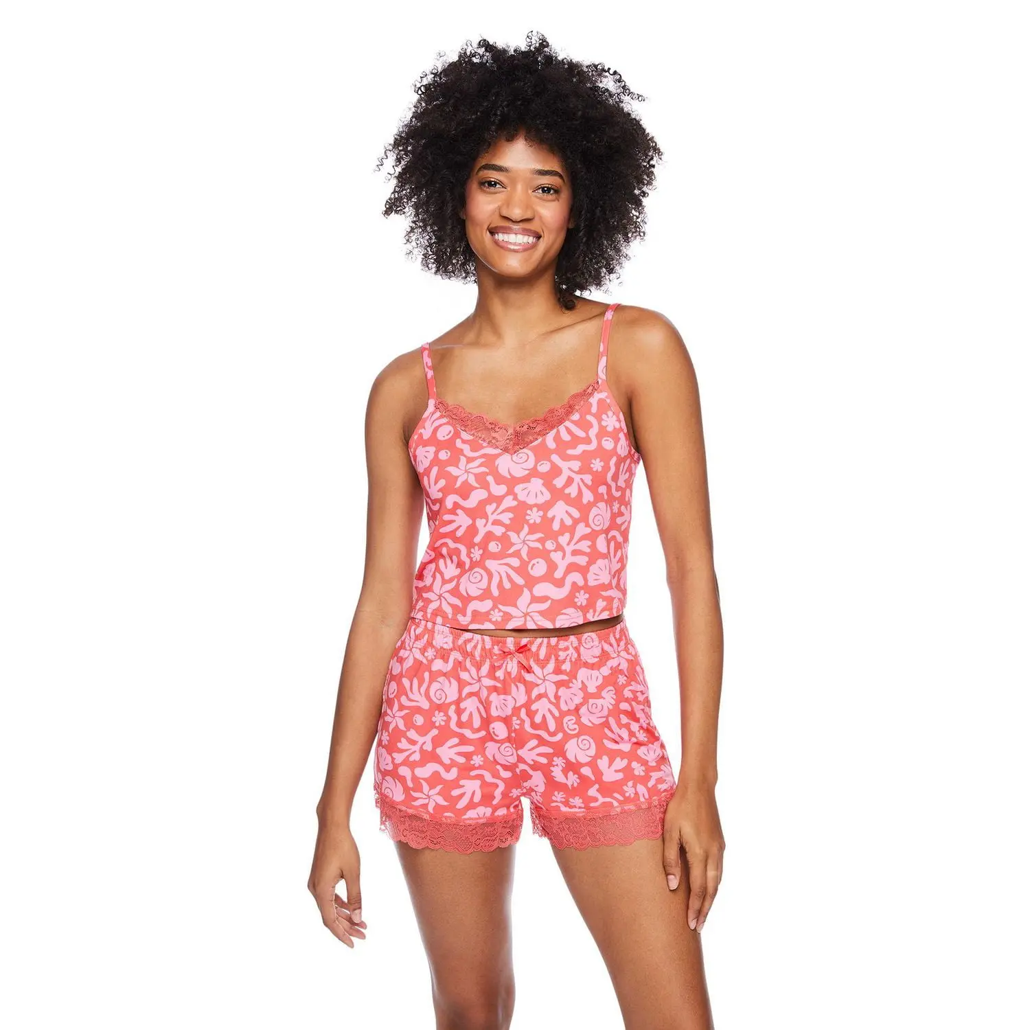 No Boundaries Women's Pajama 2-Piece Set (XL)