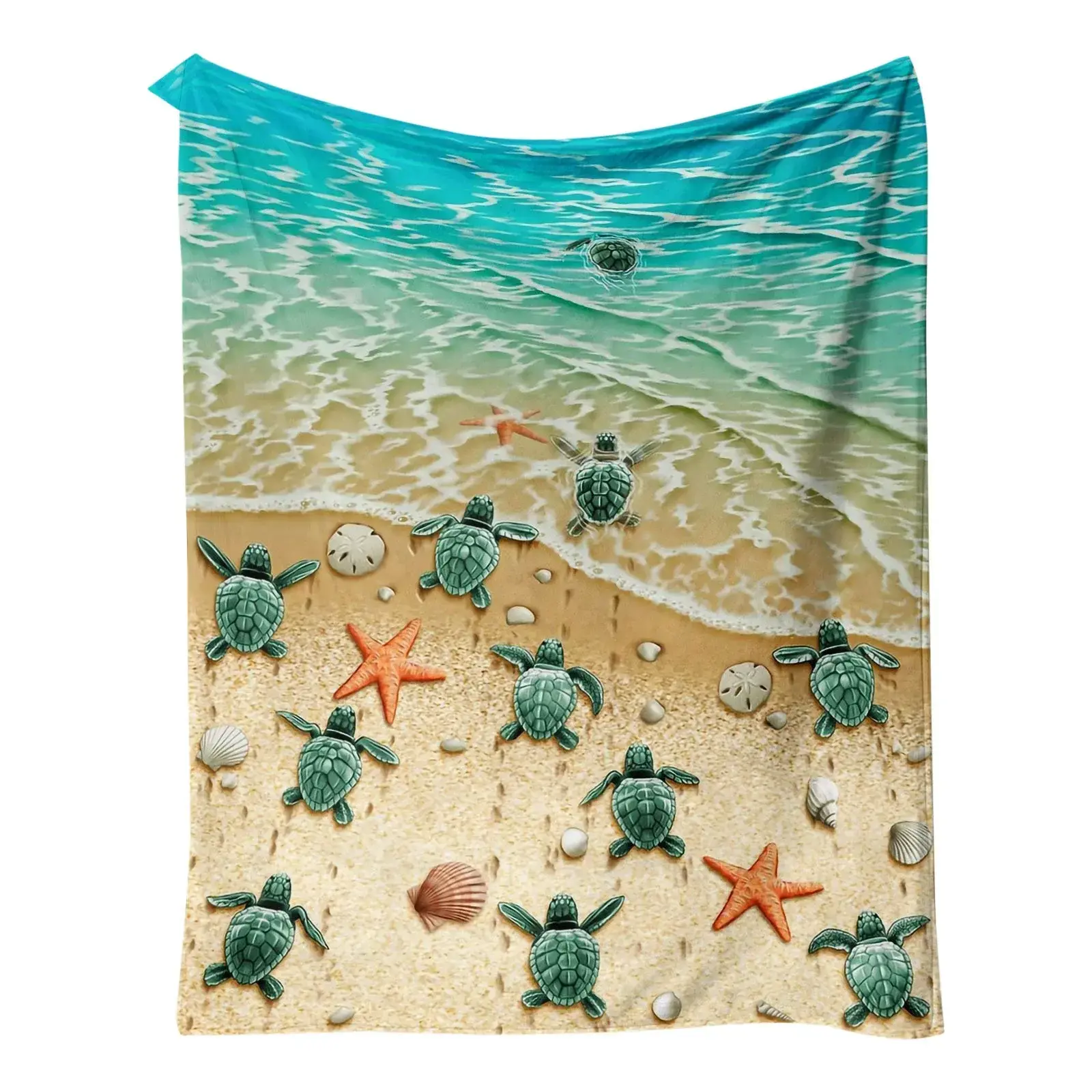 Beach Turtles Shore Blanket Towel 51in.x31in.