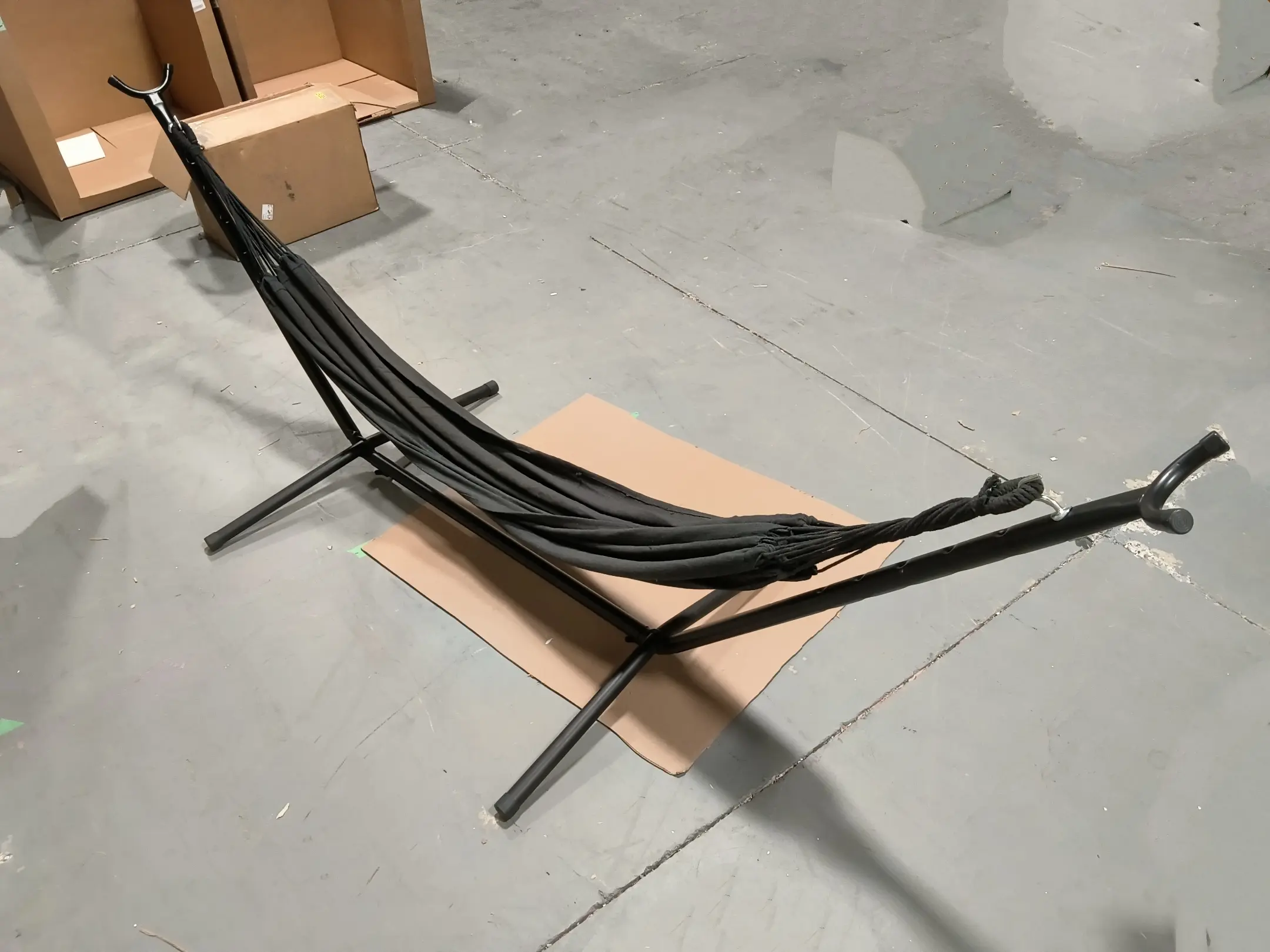 *AS-IS* EchoSmile 6.5 ft. Hammock Bed with Detachable Stand - Gray